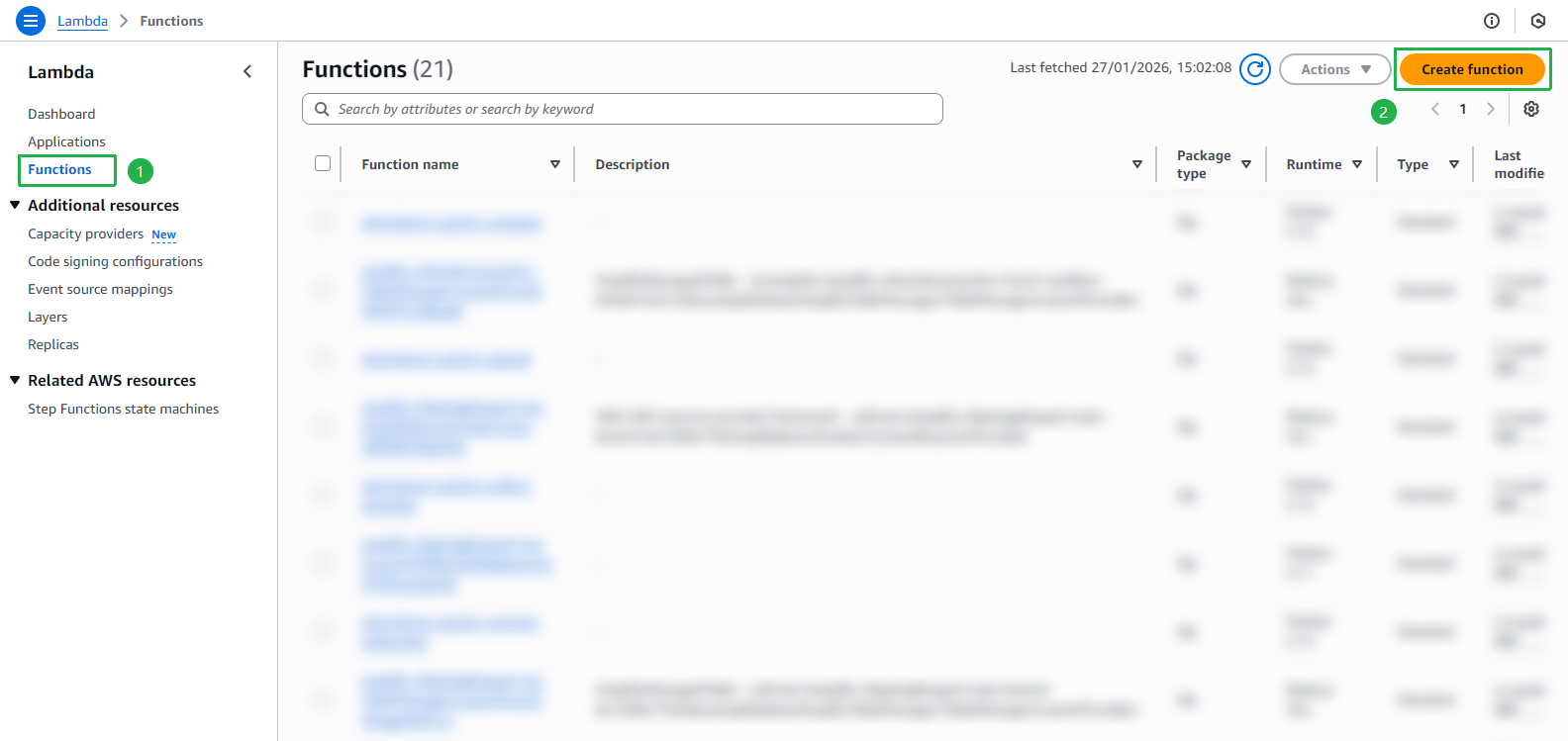 Create Lambda Function
